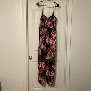 Band of Gypsies floral, navy jumpsuit size medium